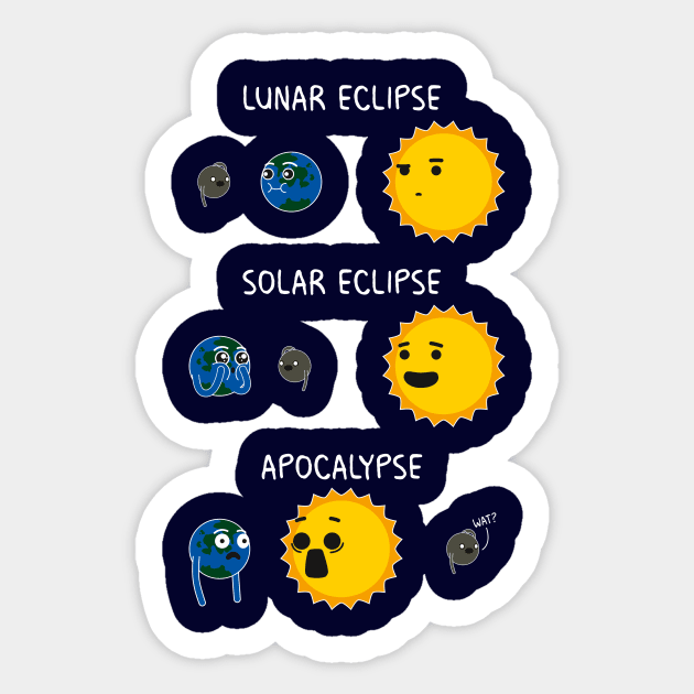 Eclipses Sticker by TieUp Studio